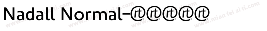 Nadall Normal字体转换